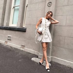 Elegant O-Neck Single Breasted Lace Up Cotton Linen Vest Mini Skirts 2 Piece Suits