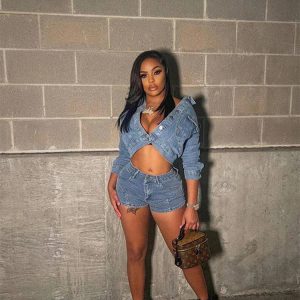 Elegant Patchwork Lapel Short Jacket Slim Fitting Super Shorts Two Piece Set