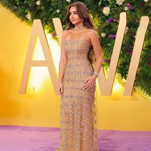 Elegant Strapless Beaded Mermaid Floor-Length Wedding Party Maxi Dress