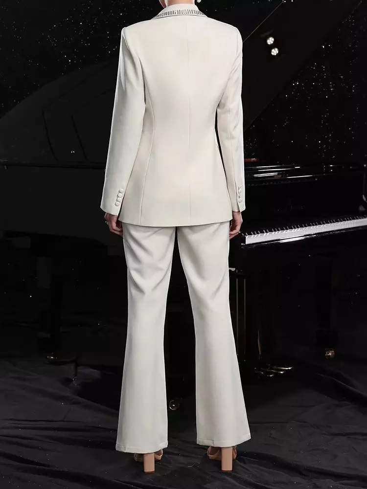 Elegant With Cut-Out Waist And Rhinestone Decoration 2-Piece Set - Image 5