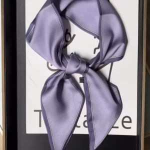 Hair Ribbon Scarf Neck Tie Bag Silk Skinny Foulard Floral Bands