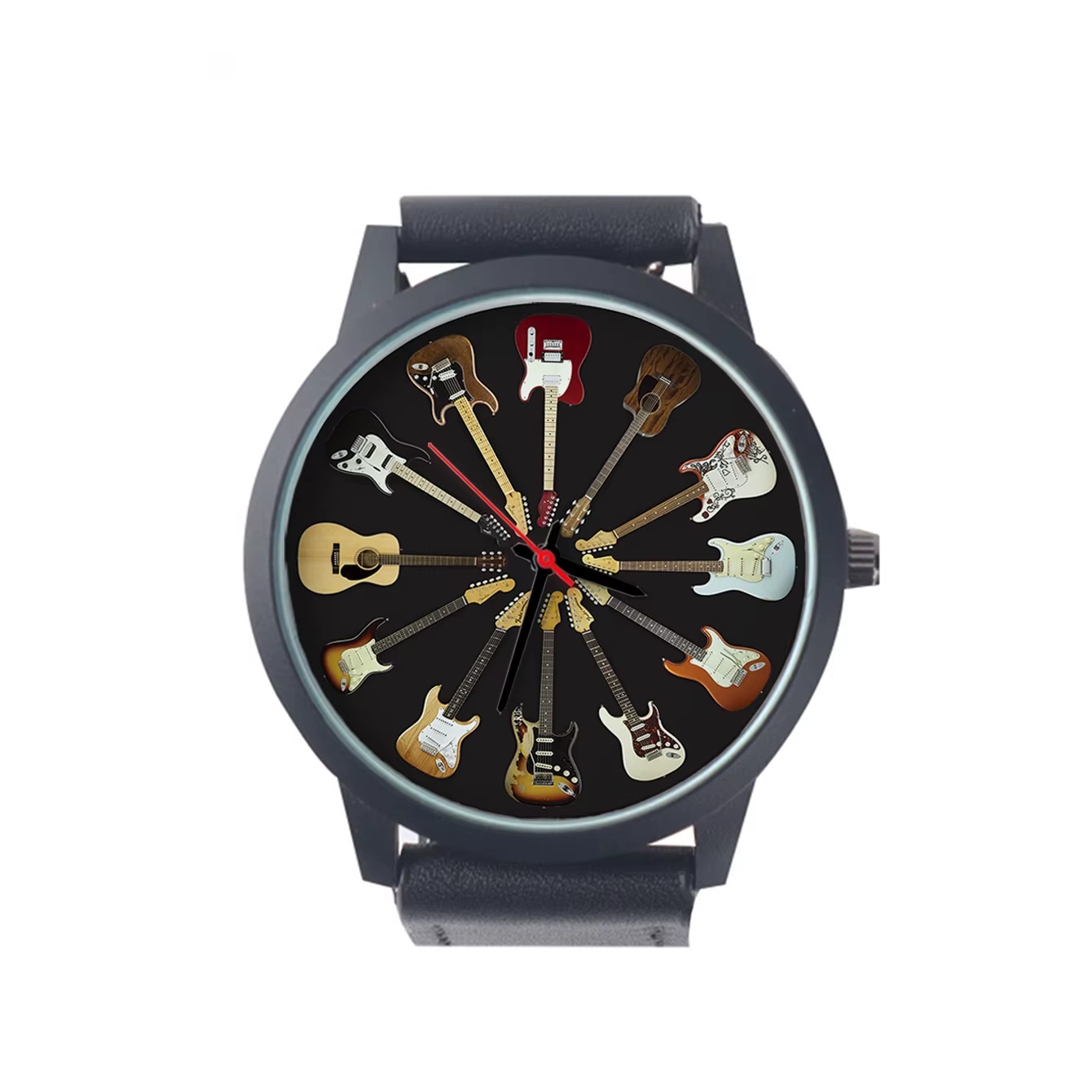 Guitar Chronograph Wrist Original Musical Instrument Hand Clock Unique Watch - Image 8