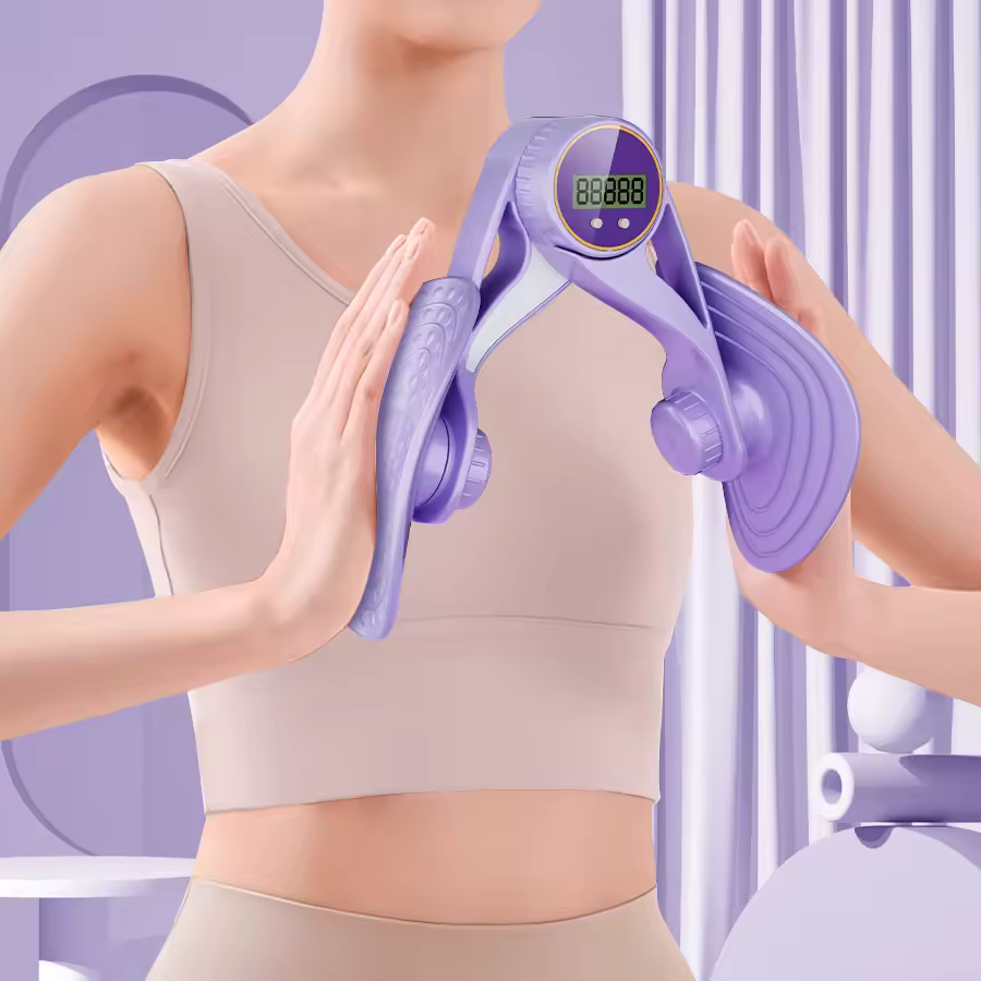 Leg Beauty Device Pelvic Floor Postpartum Repair Leg Clamp Countable Trainer Fitness Device