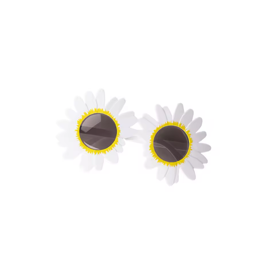 Little Daisy Shape Funny Party Decorative Eyeglasses Plastic Gathering Picnic Sunflower Sunglasses - Image 2