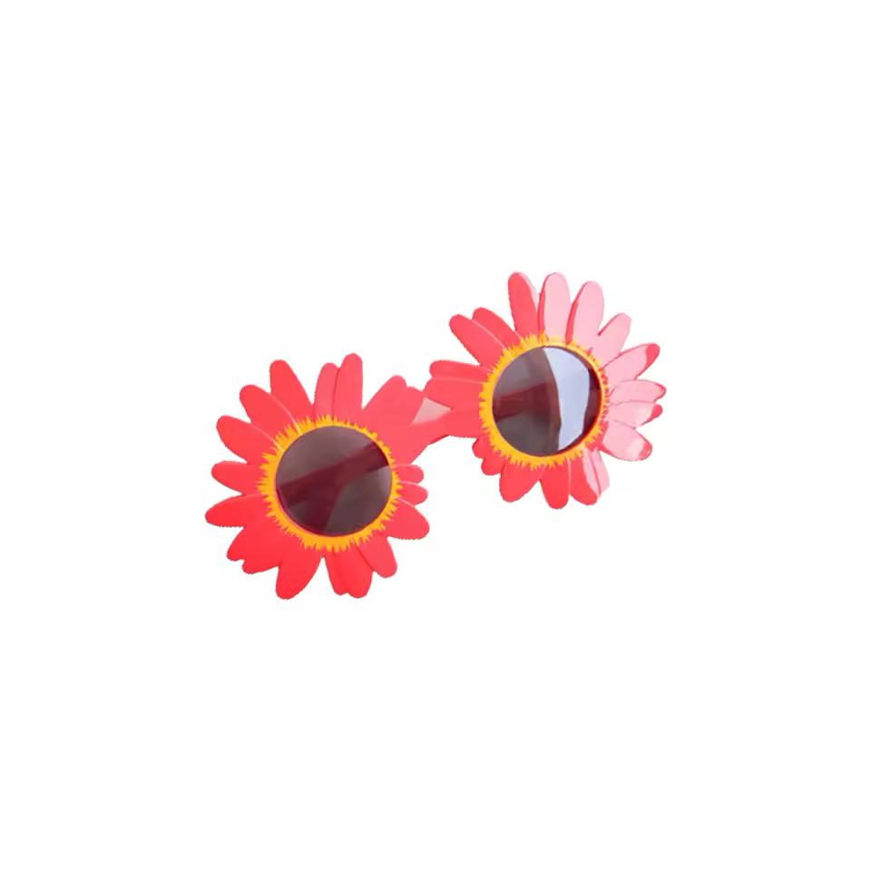 Little Daisy Shape Funny Party Decorative Eyeglasses Plastic Gathering Picnic Sunflower Sunglasses - Image 5