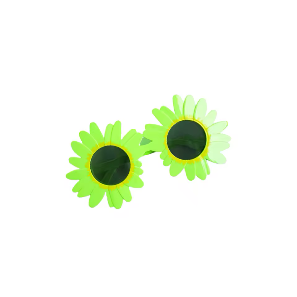 Little Daisy Shape Funny Party Decorative Eyeglasses Plastic Gathering Picnic Sunflower Sunglasses - Image 8