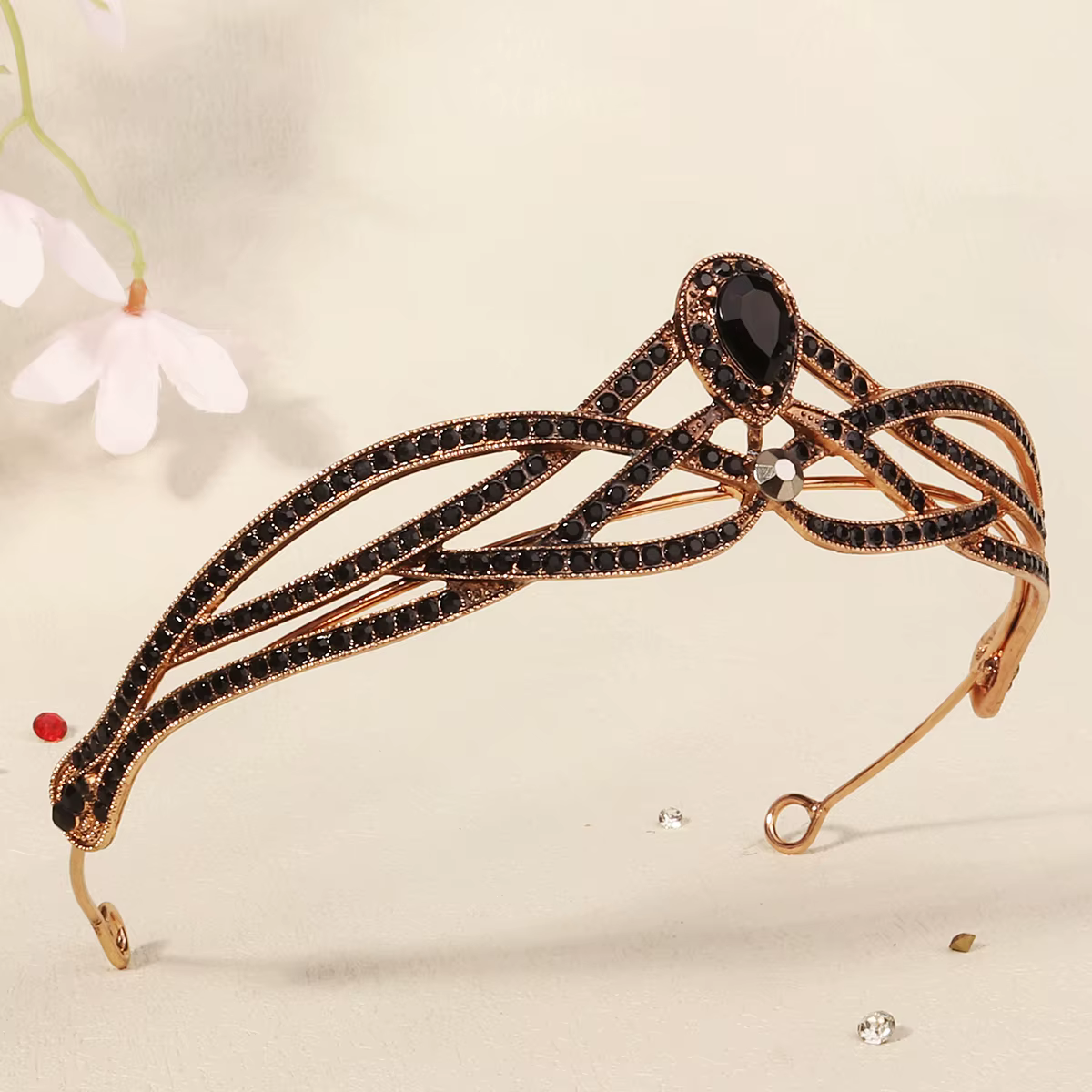 Luxurious Unique Baroque Rhinestone Bridal Wedding Queen Tiara Crown