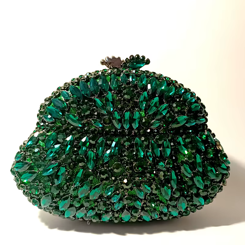 Luxury Crystal Diamond Rhinestone Wedding Bridal Celebrities Clutch Handbag