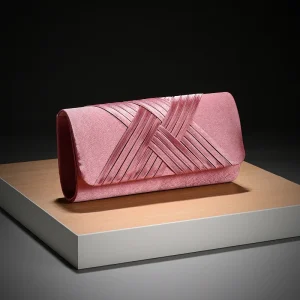 Luxury Stripes Designer One-shoulder Envelope Evening Clutch Bags