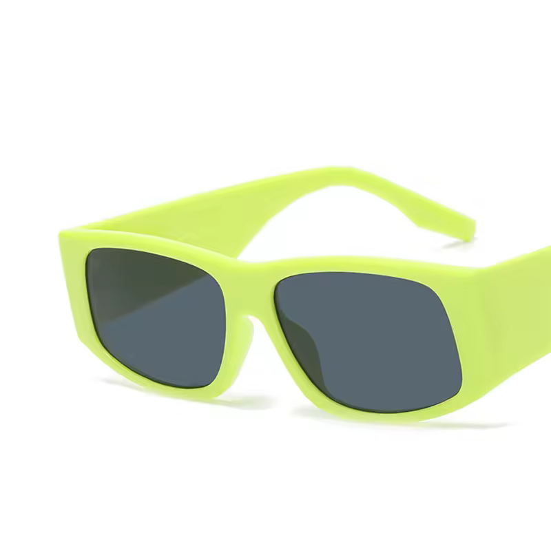 Luxury Vintage Acrylic Square Small Rectangle Sun Glasses - Image 6