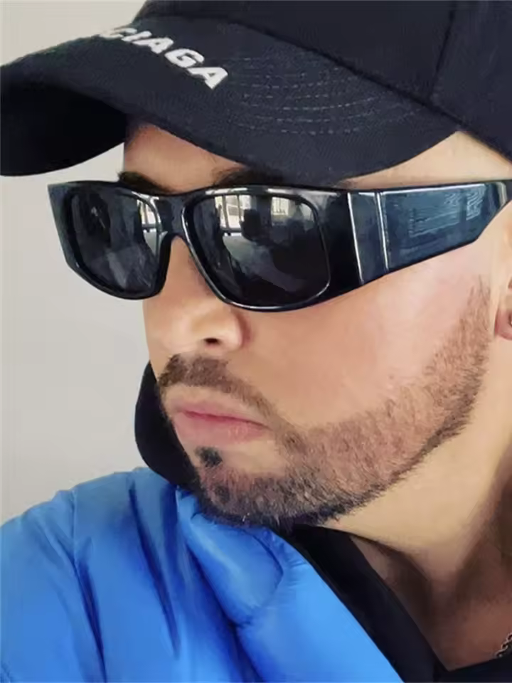 Luxury Vintage Acrylic Square Small Rectangle Sun Glasses - Image 3