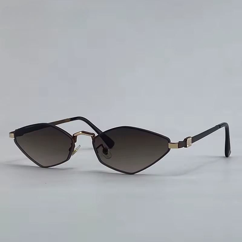 Luxury Vintage Outdoor Shades Small Frame Punk Cat Eye Eyewear - Image 5