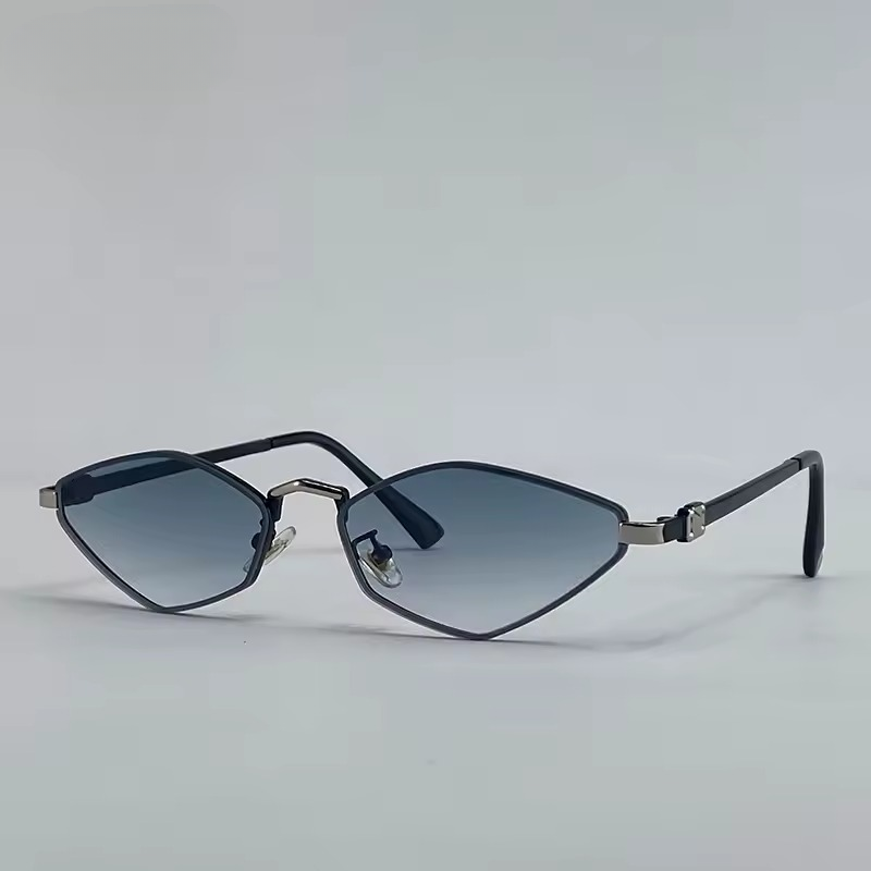 Vintage Shades Small Frame Punk Cat Eye Eyewear Sunglasses - Image 2