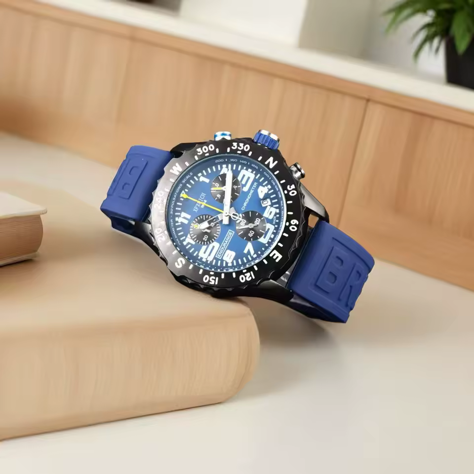 Multifunctional Endurance Automatic Date Business Quartz Chronograph Wristwatch