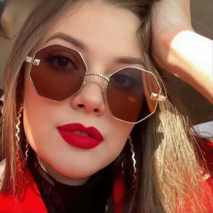 Vintage Oversized Steampunk Metal Frame Square Sunglass For Classic Shades