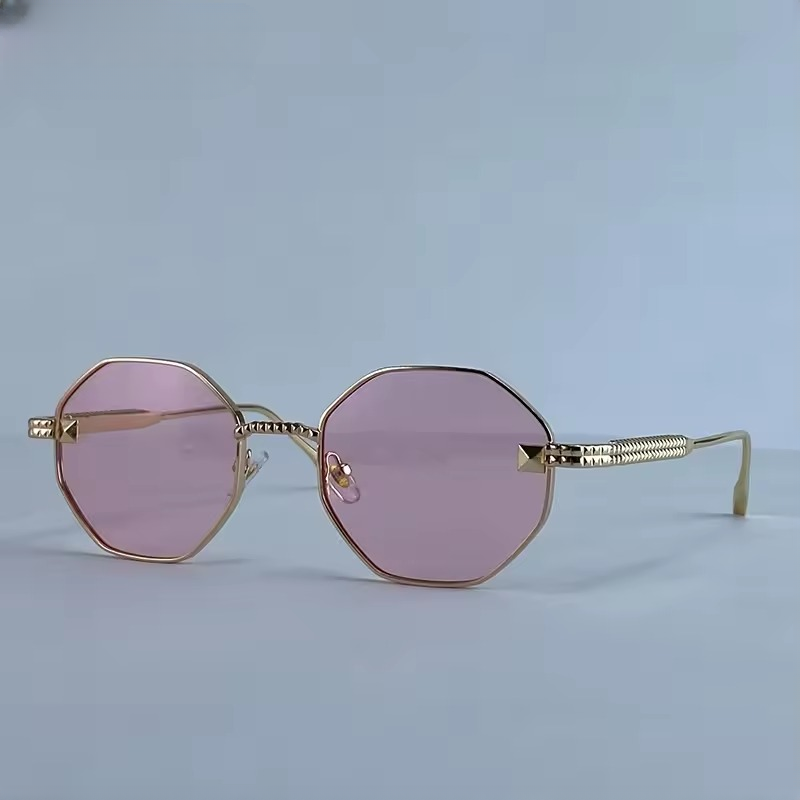 Vintage Oversized Steampunk Metal Frame Square Sunglass For Classic Shades - Image 2