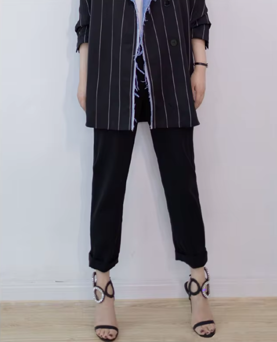 Rhinestone Microfiber Front And Rear Strap Open Heel - Image 3