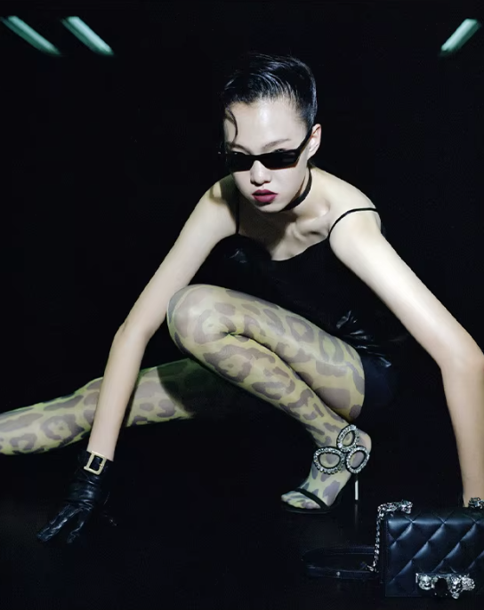 Rhinestone Microfiber Front And Rear Strap Open Heel - Image 5