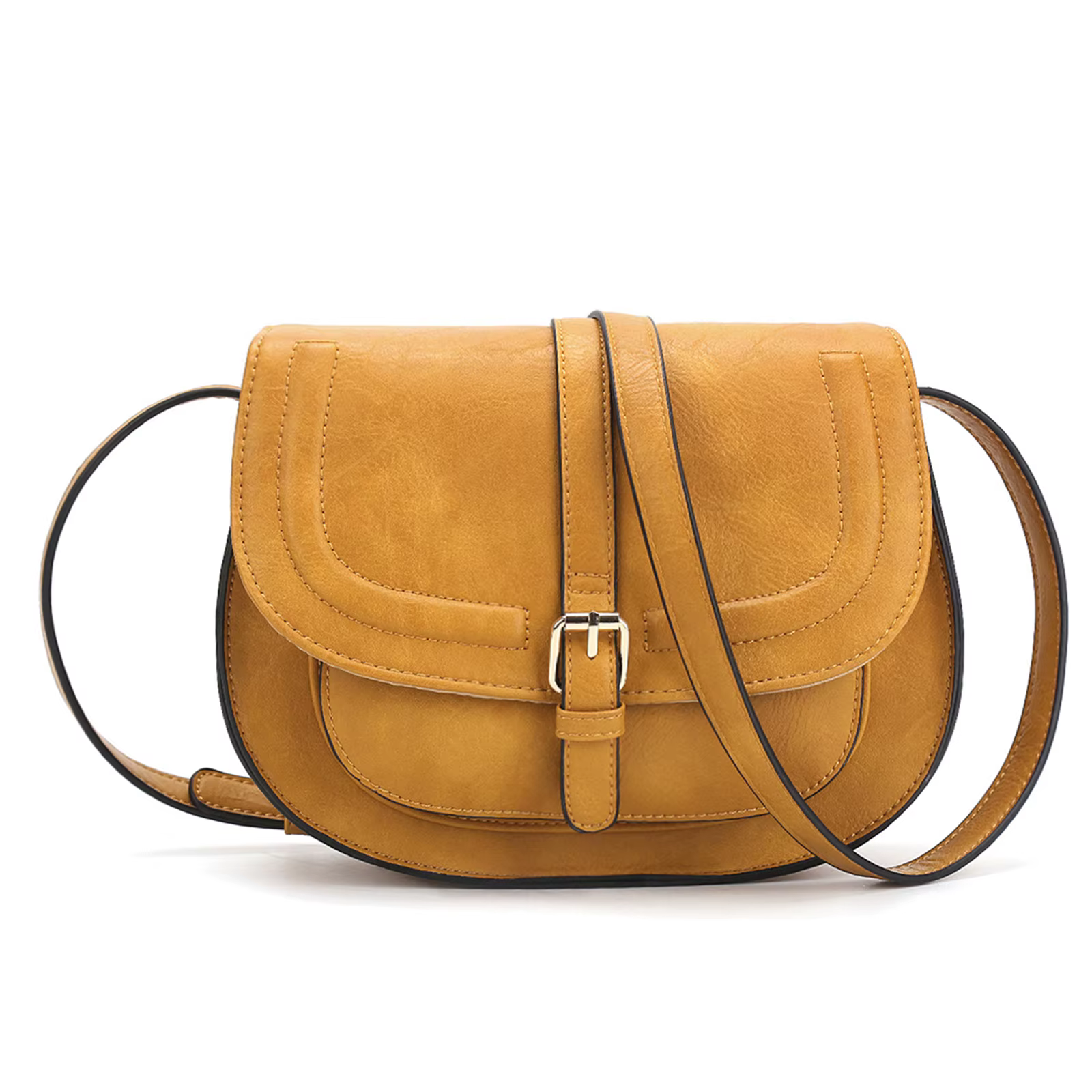 Saddle Shoulder Purse and Boho With Strap Faux Leather Crossbody Bags