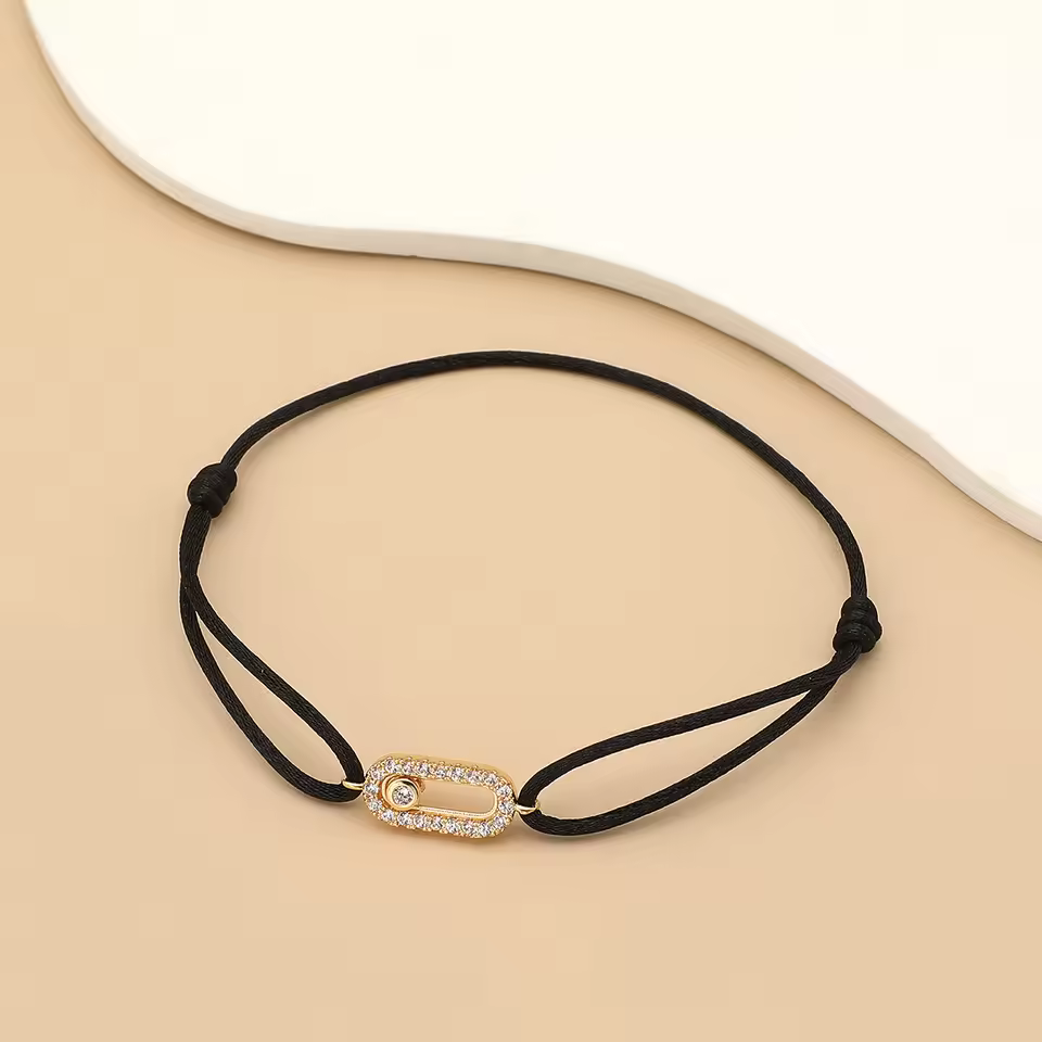 Adjusted Size Can Move Stone Multiple Colors Rope Woven Bracelets - Image 14