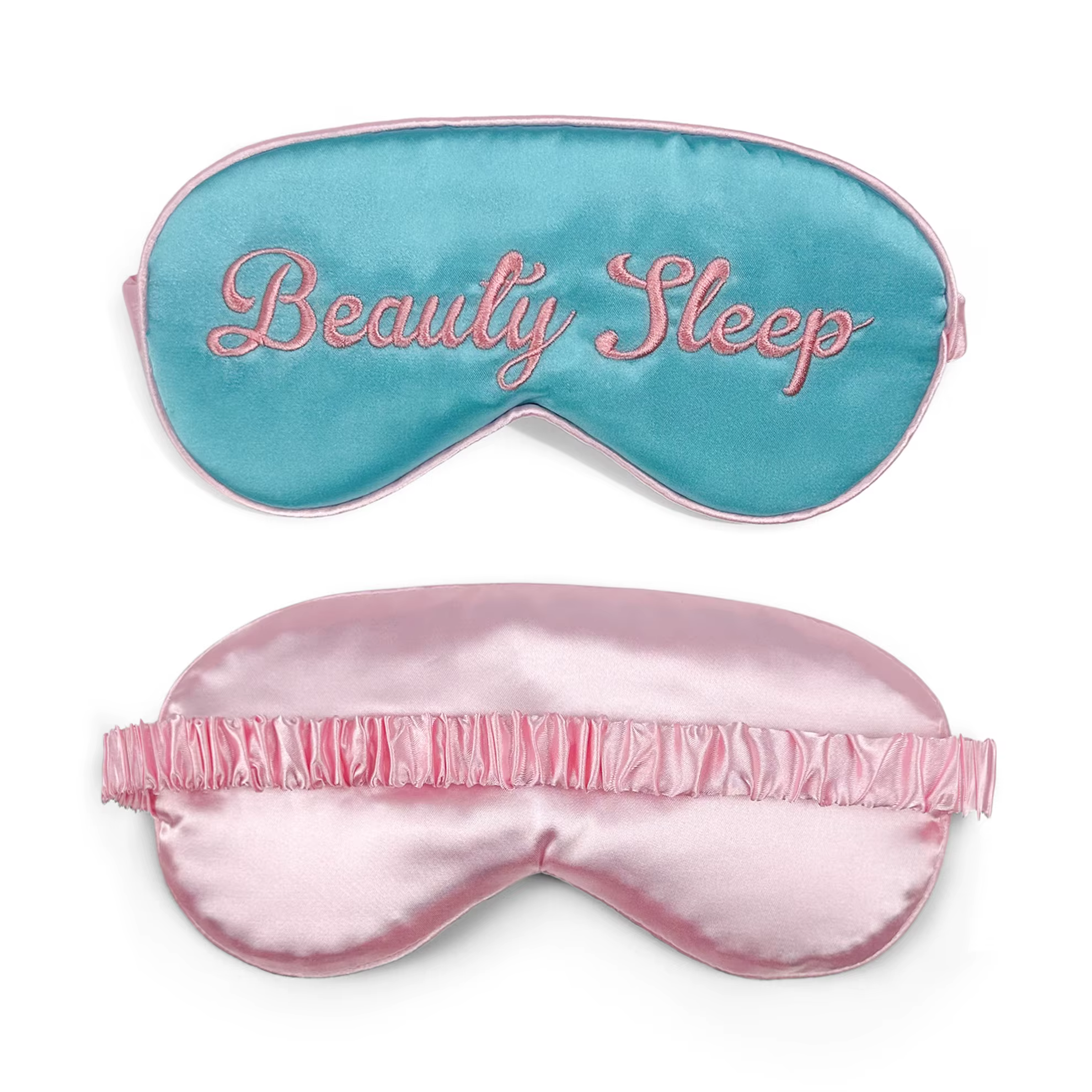 Soft Dual-Sided Silk Eye Cover With Elastic Band Beauty Sleep Mask