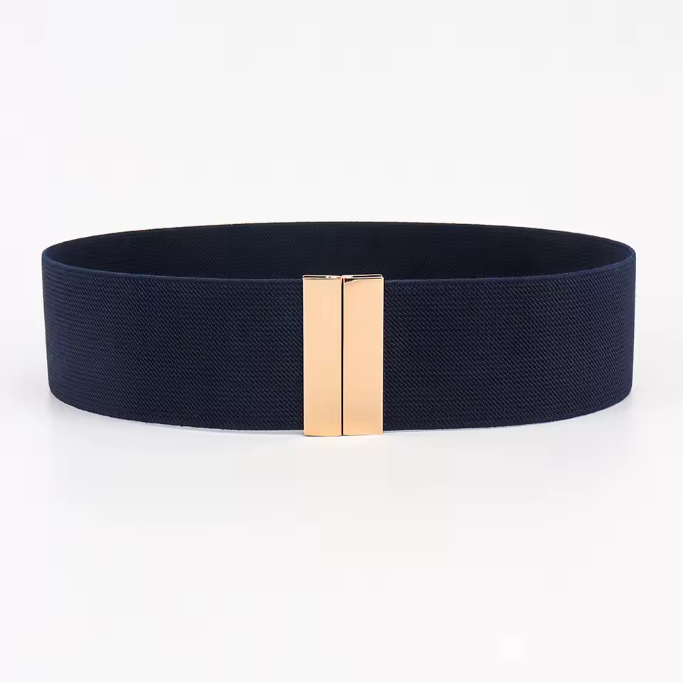 Casual Buckle Decoration Coat Sweater Waist Elastic Ladies Band Round High Quality Belts