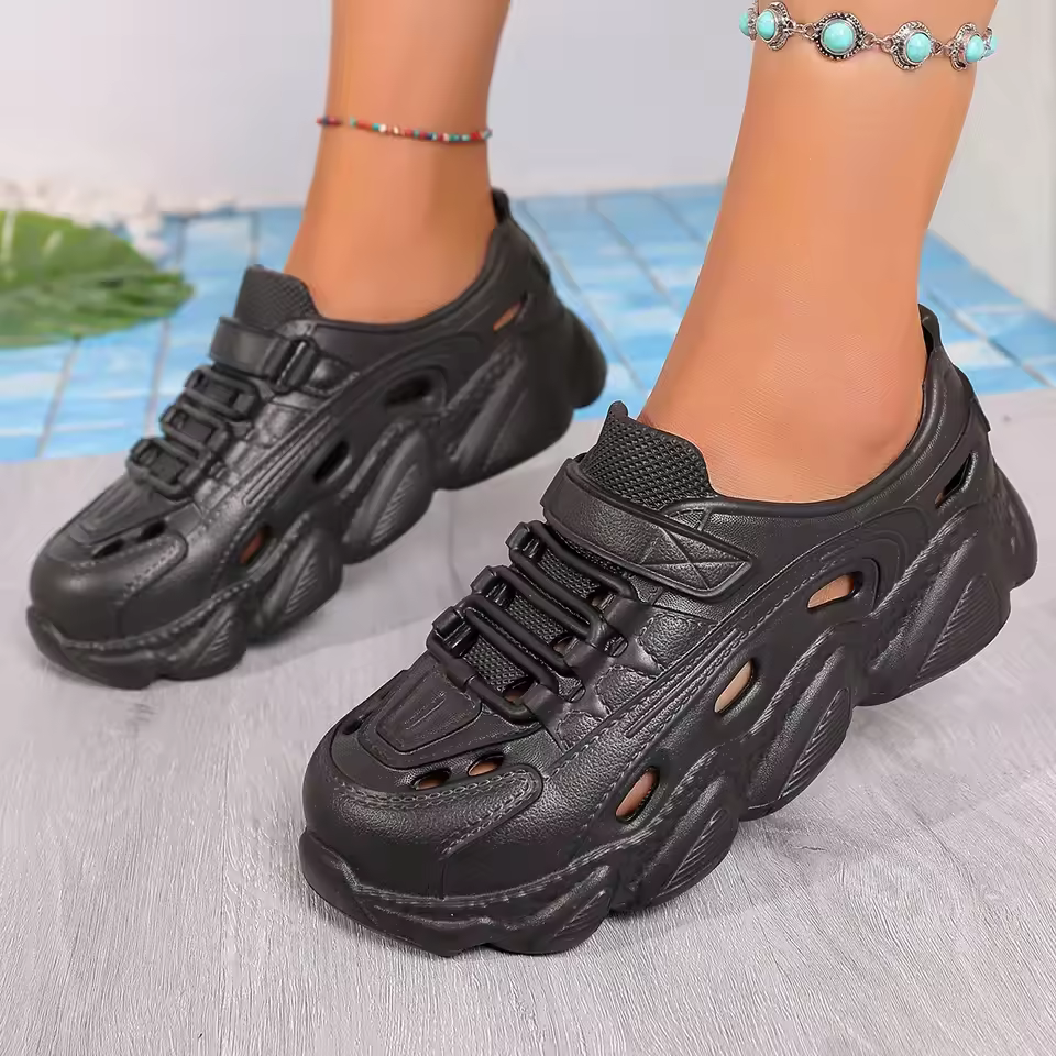 Casual Ankle Strap Thick Bottom Non-slip Beach Style Flat Shoes - Image 5