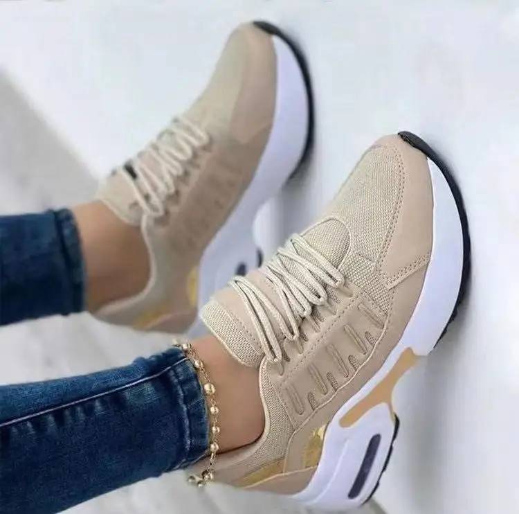 Casual Breathable Lightweight Non-Slip Wedge Heel Thick-Soled Outdoor Shoes - Image 4