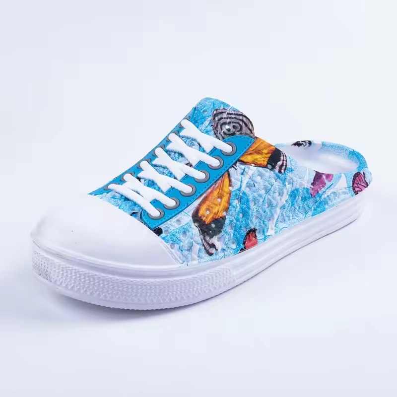 Casual Breathable Round Toe Comfortable Flats Sports Shoes - Image 5