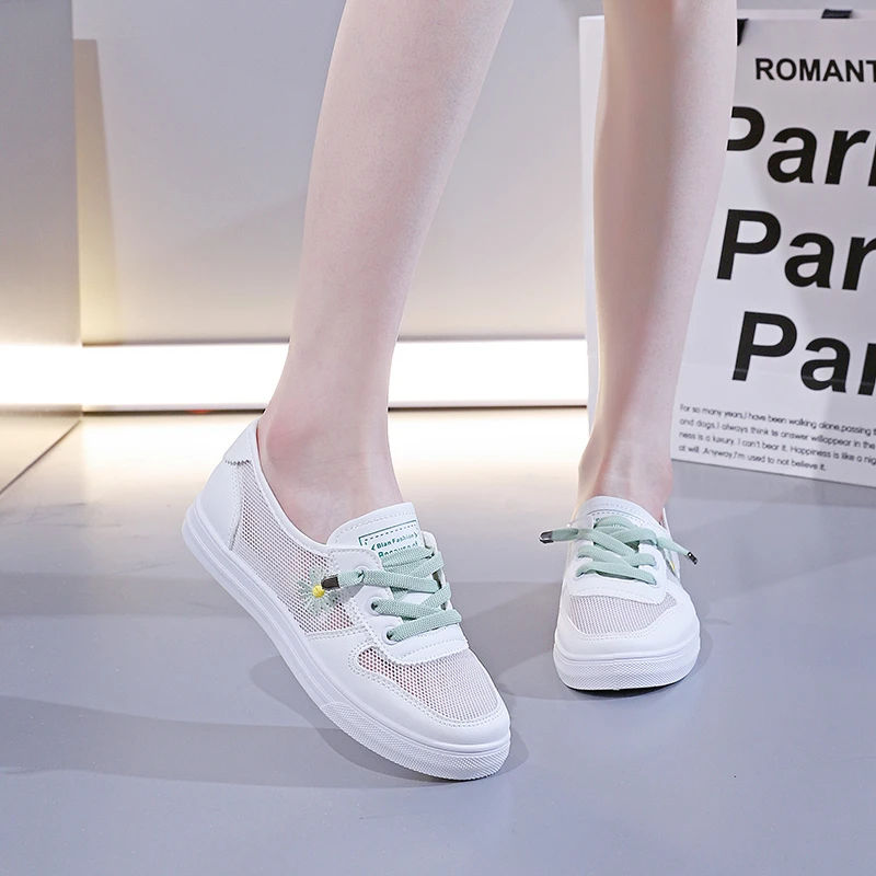 Casual Comfort Mesh Breathable Lace Up Tennis Light Hollow Shoes