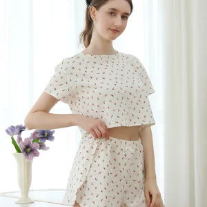 Casual Cotton Leisure Wind Short-Sleeved Shorts Pajamas Home wear