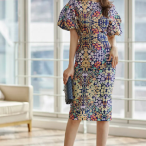 Casual Cropped Top Blouses And High Waist Sheath Pencil Bodycon Skirts Two Pieces Set