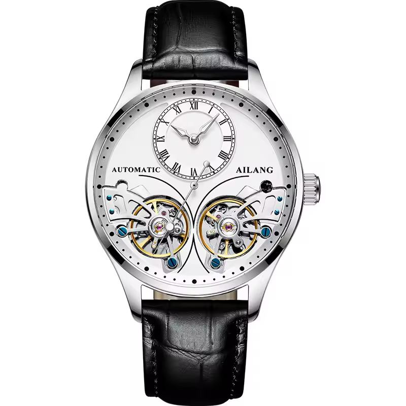 Casual Direct-looking Double Tourbillon Luminous Mechanical Automatic Watch