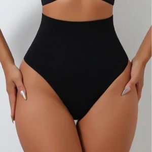 Casual High Waist Thongs Seamless Panties G-String Lingerie Tummy Control Shaping Girdle Shaper Underwear
