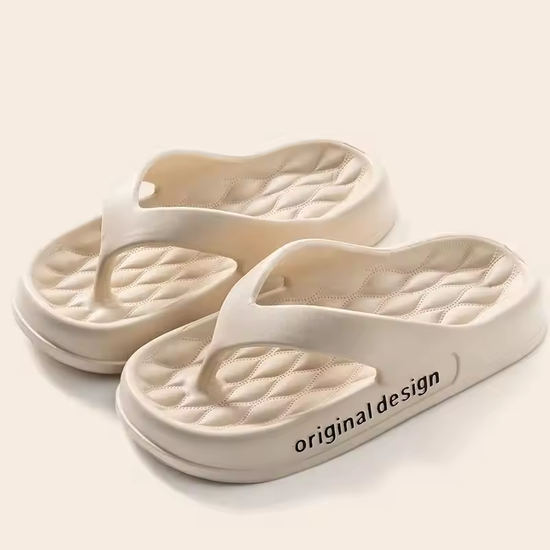 Casual Non-Slip Solid Color Indoor Shallow Flip Flops Slippers - Image 10