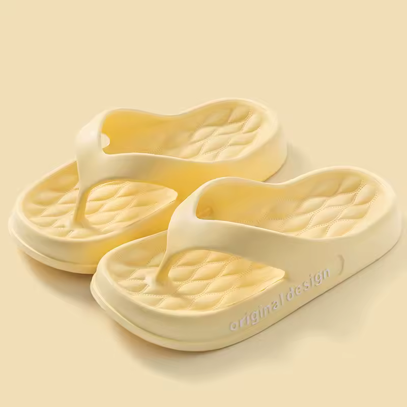 Casual Non-Slip Solid Color Indoor Shallow Flip Flops Slippers - Image 8