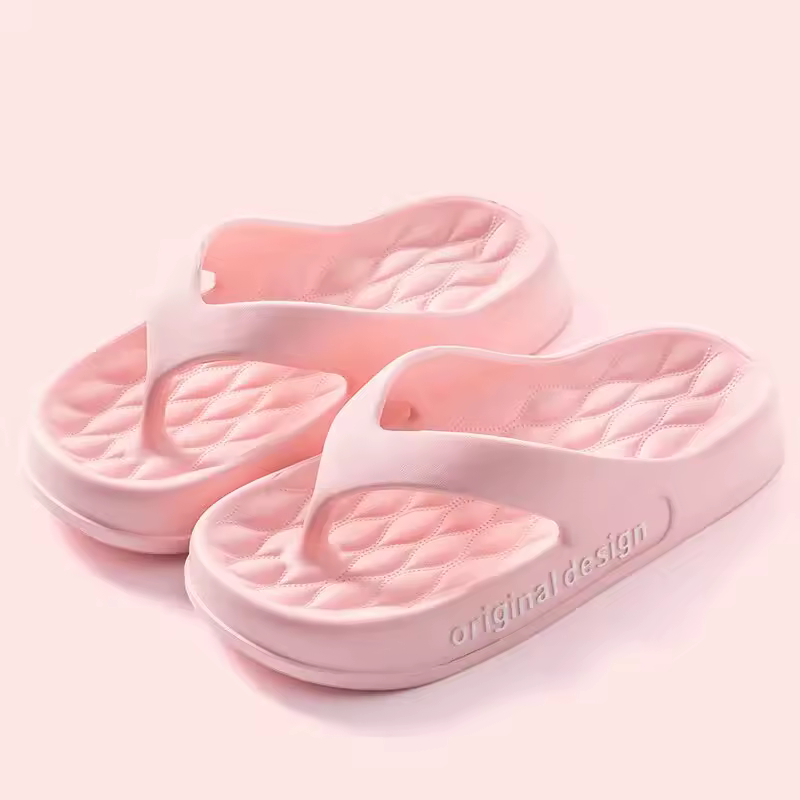 Casual Non-Slip Solid Color Indoor Shallow Flip Flops Slippers - Image 7