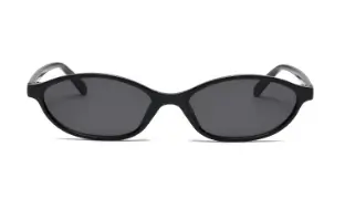 Casual Plastic Retro Oval Cat Eye Trendy Small Narrow Outdoor sports Designer Sunglasses - Image 2