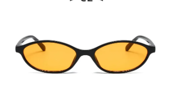 Casual Plastic Retro Oval Cat Eye Trendy Small Narrow Outdoor sports Designer Sunglasses - Image 7