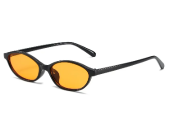 Casual Plastic Retro Oval Cat Eye Trendy Small Narrow Outdoor sports Designer Sunglasses - Image 6