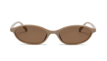 Casual Plastic Retro Oval Cat Eye Trendy Small Narrow Outdoor sports Designer Sunglasses - Image 5