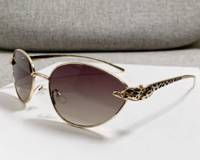 Casual Trendy UV Protection High-end Polarized Look Thin Round Face Sunglasses - Image 8