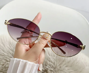 Casual Trendy UV Protection High-end Polarized Look Thin Round Face Sunglasses - Image 10