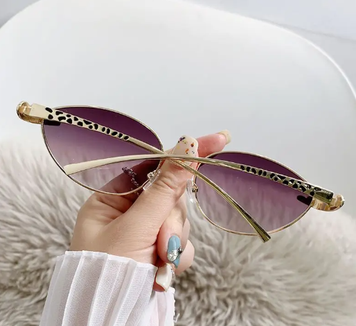 Casual Trendy UV Protection High-end Polarized Look Thin Round Face Sunglasses - Image 12