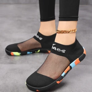 Casual Walking Ordinary Toe Holder Mesh Lightweight Breathable Sneakers