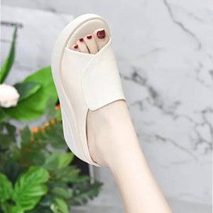 Casual Wedge Platform Open Toe Orthopedics Thick Bottom Slippers