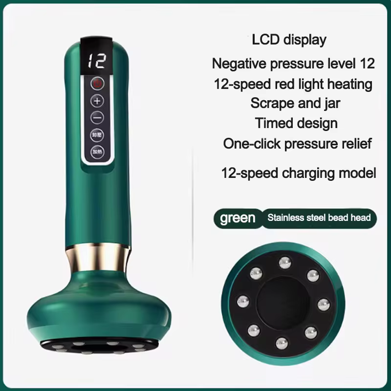 Electric Scraping Instrument Hot Compress Cupping Device Meridian Brush Intelligent Negative Pressure - Image 9