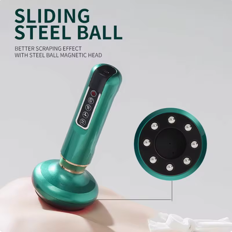 Electric Scraping Instrument Hot Compress Cupping Device Meridian Brush Intelligent Negative Pressure - Image 6