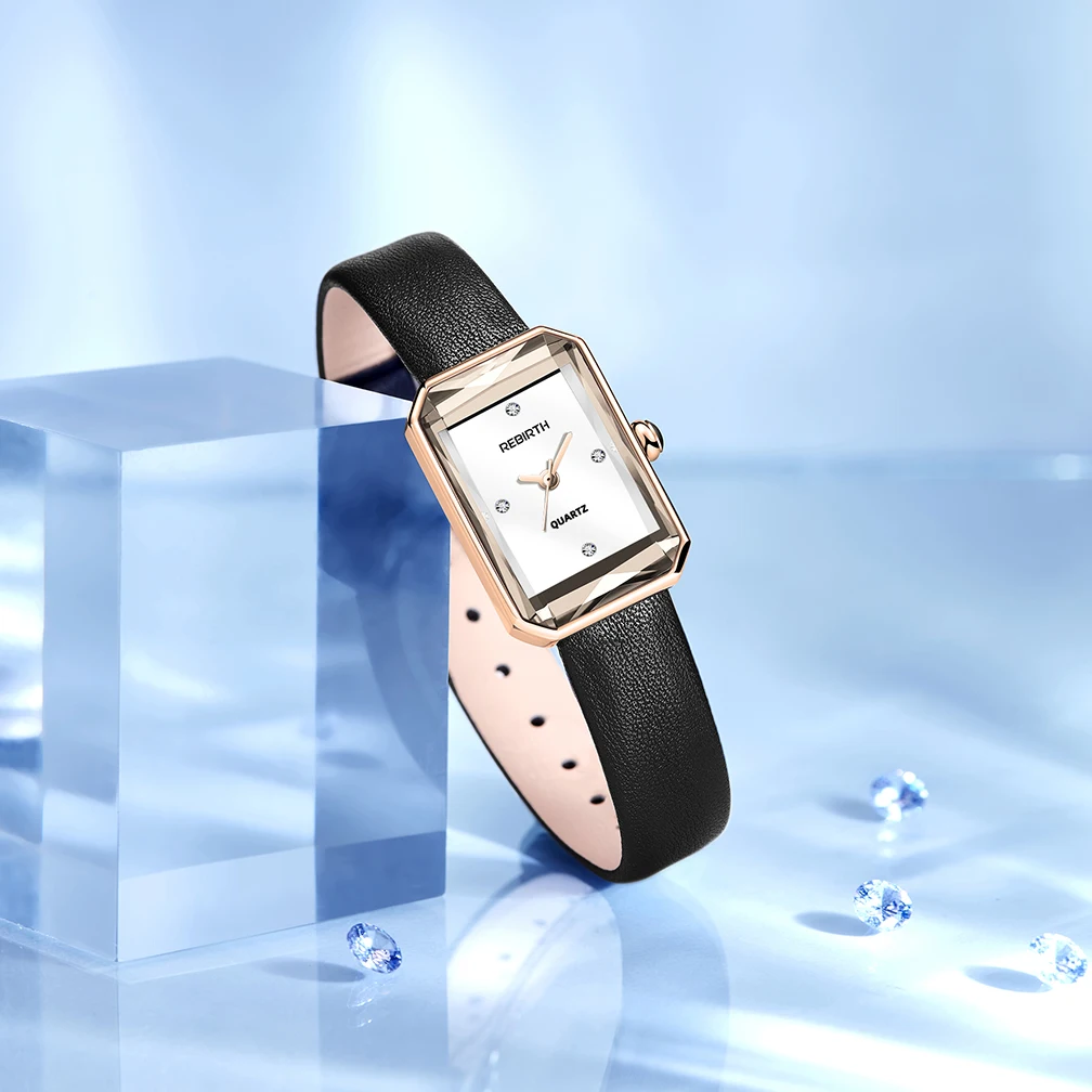 Elegant Alloy Leather Water-Resistance Numberless Versatile Quartz Watch - Image 9