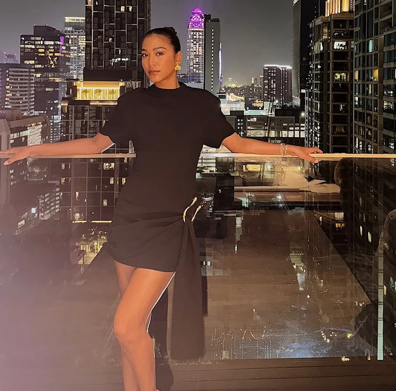 Elegant Chic O Neck Short Sleeves Patchwork Ribbon Vestidos Mini Dress - Image 7